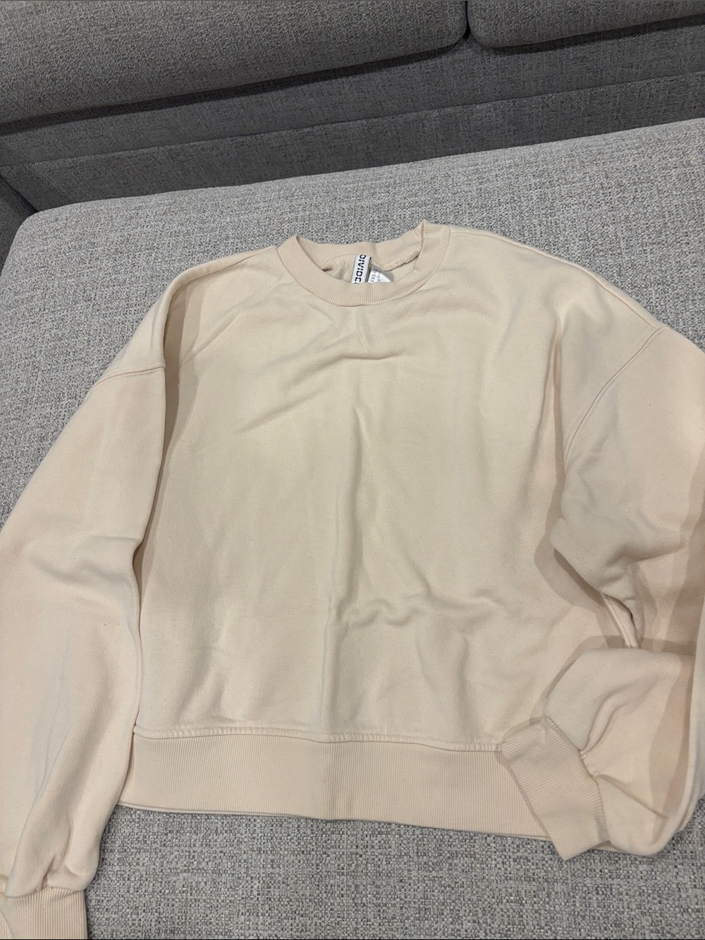 Divided Cream Crewneck Sweatshirt